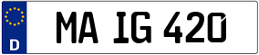 Trailer License Plate